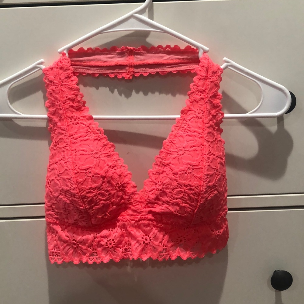 bright pink bralette